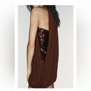 Zara COMBINATION SEQUIN
BUBBLE DRESS